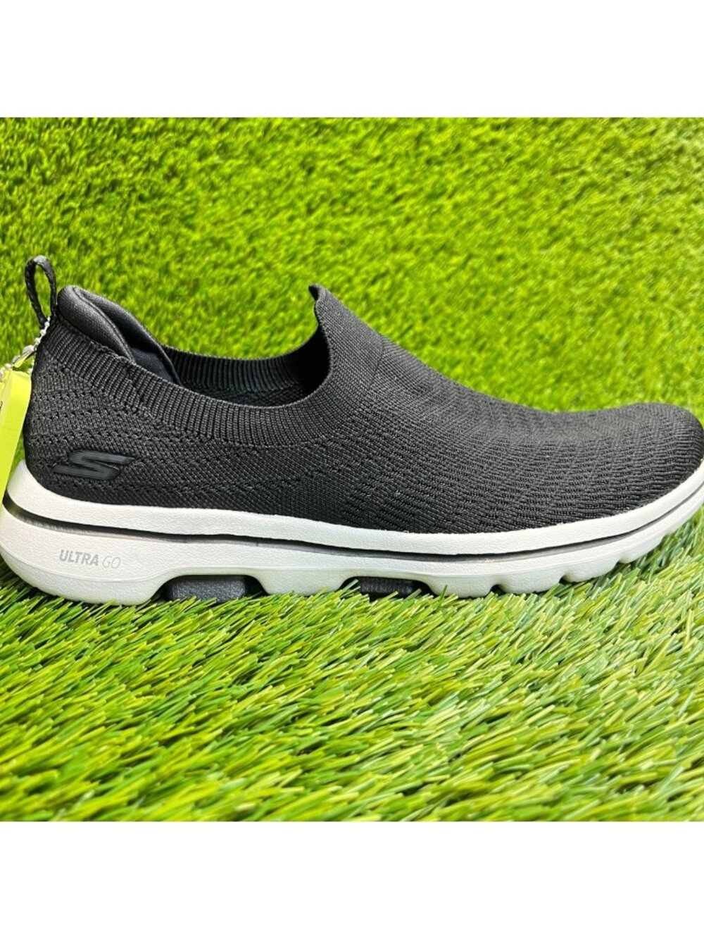 Skechers Go Walk 5 Coastal View Womens Size 7 Black Athletic Shoes Sneakers